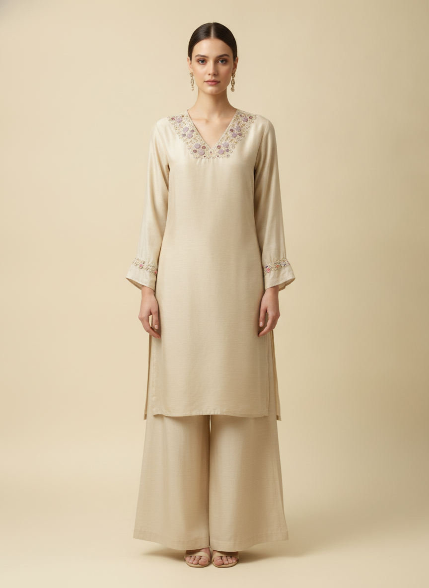 WOMEN ETHNIC KURTI SET (2 PCS)